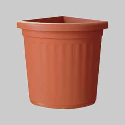 VASO AD ANGOLO 'CRETA' cm 30x30x50h. Prezzo per Pezzo.