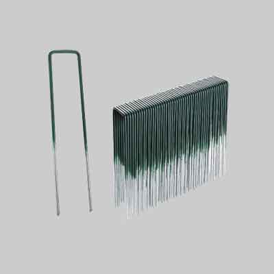 PICCHETTI AD U PER FISSAGGIO PRATO cm 15 - Conf. 20 pezzi. Prezzo per Confezione.