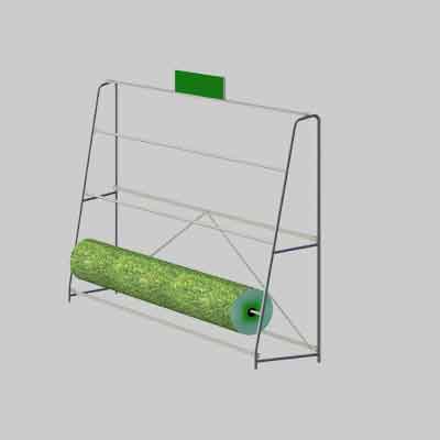 ESPOSITORE PER BOBINE PRATO/OMBREGGIANTE 3 posti. Prezzo per Pezzo.