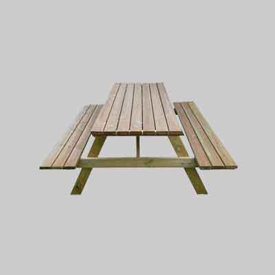 TAVOLO DA PIC NIC IN LEGNO cm 180x120x70h. Prezzo per Pezzo.