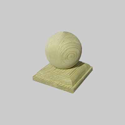 SFERA COPRIPALO IN LEGNO cm 7x7. Prezzo per Pezzo.