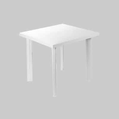 TAVOLO COMPONIBILE RETTANGOLARE 'FIOCCO' cm 80x75x72h - Col. Bianco. Prezzo per Pezzo.