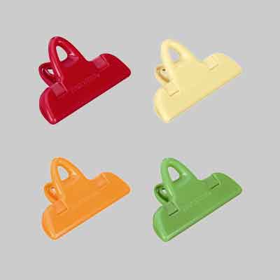 CLIP PER SACCHETTI 'PRESTO' 4 PEZZI 7 cm. Prezzo per Pezzo.