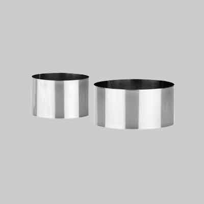 COPPAPASTA 'GRANDCHEF' ø 7,5 cm e ø 10,5 cm - altezza 5 cm - 2 pezzi. Prezzo per Pezzo.