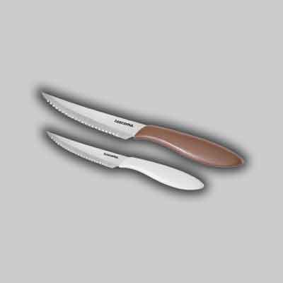 COLTELLO BISTECCA 'PRESTO' Lunghezza totale 23 cm - lama 12 cm - Bianco 6 pezzi. Prezzo per Pezzo.