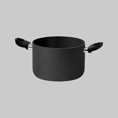 PENTOLA 'BLACK LINE' Ø cm 18x13,5h - cap. 3 lt. Prezzo per Pezzo.