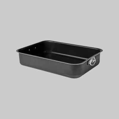 LASAGNERA CON ANELLO 'BLACK LINE' cm 35x27,5x7h. Prezzo per Pezzo.