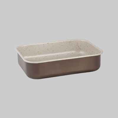 TEGLIA PER PIZZA RETTANGOLARE 'RUSTIC LINE' cm 35x35x4h. Prezzo per Pezzo.