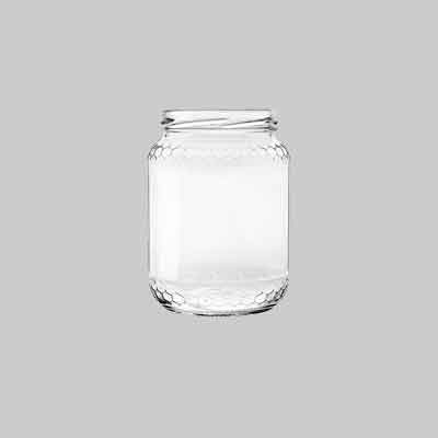 VASO IN VETRO 'MIELE' cc 773  - Imb. Ø 82 mm. Prezzo per Pezzo.
