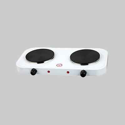 FORNELLO ELETTRICO 2 PIASTRE 2 x Ø 15,5 cm - 1000/2000 Watt. Prezzo per Pezzo.