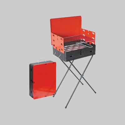 BARBECUE A CARBONELLA 'VALIGETTA' cm 43x31x77h. Prezzo per Pezzo.