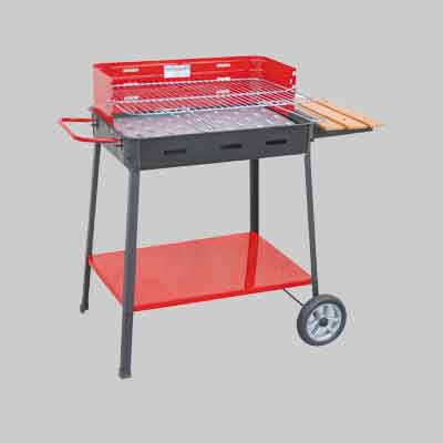 BARBECUE A CARBONELLA 'SUPERMAX' CON APPOGGIO cm 60x40x85h. Prezzo per Pezzo.