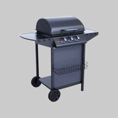 BARBECUE A GAS TRE FUOCHI IDEAL STAR cm 104x55,4x97,7. Prezzo per Pezzo.