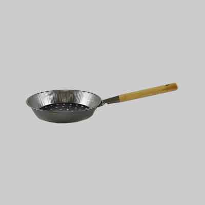 CALDARROSTIERA CON MANICO IN LEGNO Ø 30 cm. Prezzo per Pezzo.