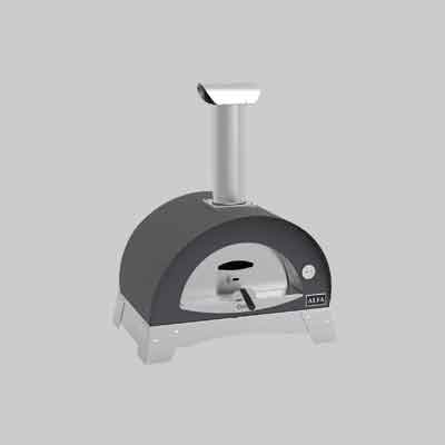 FORNO A LEGNA 'CIAO' cm 91x69,5x118h - col. Silver Grey. Prezzo per Pezzo.