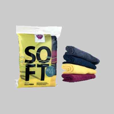 KIT PANNI IN MICROFIBRA Conf. 4 pezzi - cm 20x30. Prezzo per Confezione.