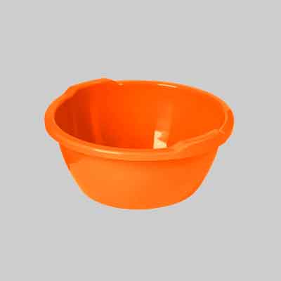 BACINELLA ROTONDA 14 lt, cm Ø 40x42x17h - Col. Arancio. Prezzo per Pezzo.