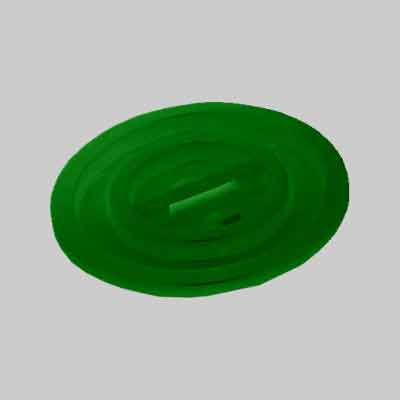 COPERCHIO PER BIDONE PER RIFIUTI VERDE lt 50. Prezzo per Pezzo.