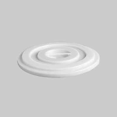 COPERCHIO PER BIDONE PER RIFIUTI BIANCO lt 100. Prezzo per Pezzo.