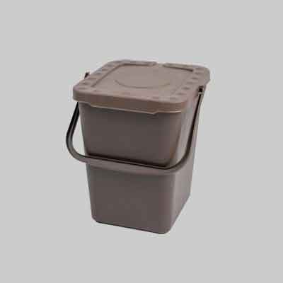 PATTUMIERA ECOPLUS CHIUSA lt 10 - cm 24x25,5x29,5h. Prezzo per Pezzo.
