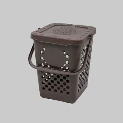 PATTUMIERA ECOPLUS FORATA lt 10 - cm 24x25,5x29,5h. Prezzo per Pezzo.