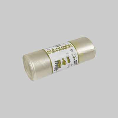 SACCHI PER NETTEZZA URBANA AMBRA cm 92x120 (10 pz/rt) - Spess. 50 micron. Prezzo per rotolo.