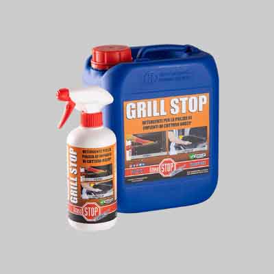 PULITORE PER GRIGLIE E FORNI 'GRILL STOP' ml 750. Prezzo per Pezzo.