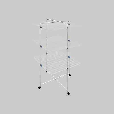 STENDIBIANCHERIA A TORRE 'LINEAR 3' cm 69x73x130h. Prezzo per Pezzo.
