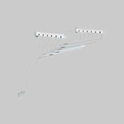 STENDIBIANCHERIA DA PARETE/SOFFITTO cm 100x46x70h - 6 mt di stenditura. Prezzo per Pezzo.