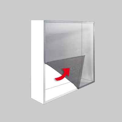 ZANZARIERA ADESIVA 'ECCO' cm 140x250 - col. nera. Prezzo per Pezzo.