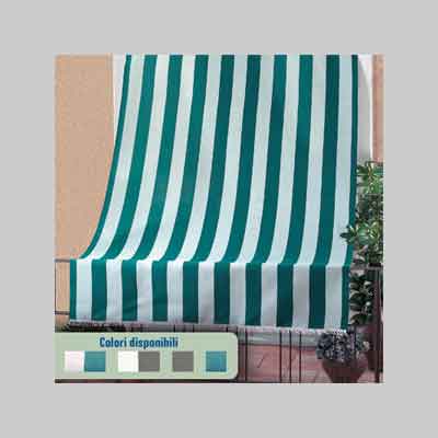 TENDE DA SOLE 'RIO' cm 140x300 - Col. Panna/Verde. Prezzo per Pezzo.