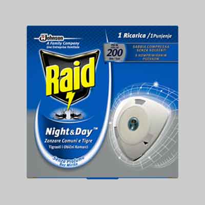 RAID RICARICA 'NIGHT & DAY' Conf. 1 ricariche. Prezzo per Confezione.