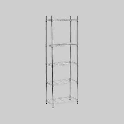 SCAFFALE IN METALLO CROMATO 3 ripiani - cm 60x35x90h. Prezzo per Pezzo.