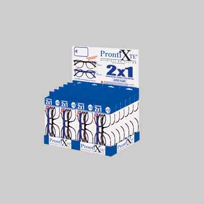 ESPOSITORE OCCHIALI DA VISTA GRADUATI 'TWIN8 2X1' 24 pezzi. Prezzo per Confezione.