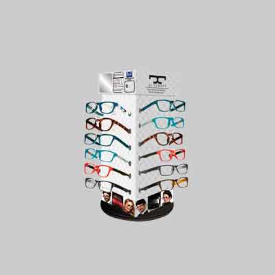 ESPOSITORE OCCHIALI GRADUATI 'DE TOMASO' 24 pezzi. Prezzo per Confezione.