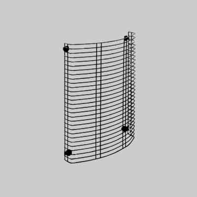 GRIGLIA SALVAUSTIONI OVALE cm 29,5x8x42,5h. Prezzo per Pezzo.