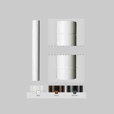 TUBO SMALTATO PER STUFA A LEGNA 'CLASSIC' Ø 80 mm - 100 cm - Col. bianco. Prezzo per Pezzo.