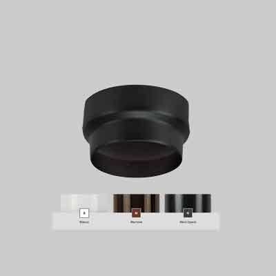 AUMENTO SMALTATO 'CLASSIC' Ø 80-120 mm - Col. nero. Prezzo per Pezzo.