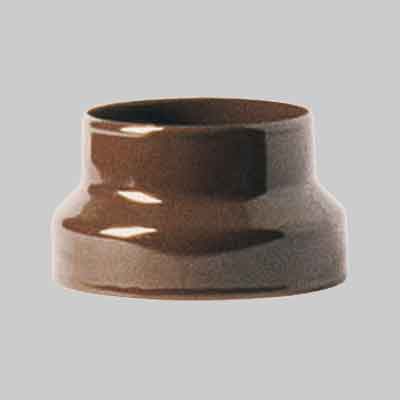 RIDUZIONE SMALTATA Ø mm 140-120 col. marrone. Prezzo per Pezzo.