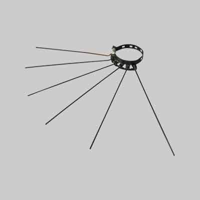 STENDIBIANCHERIA PER TUBI STUFA Ø mm 80-150 - col. marrone. Prezzo per Pezzo.