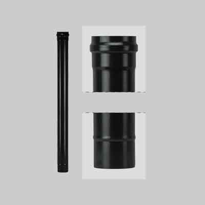 TUBO PER STUFE A PELLET 'LIGHT' Ø 100x250 mm. Prezzo per Pezzo.