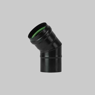 GOMITO A 90° PER STUFE A PELLET 'LIGHT' Ø 100 mm. Prezzo per Pezzo.