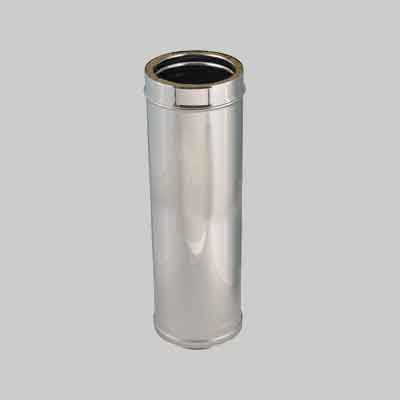 TUBO DOPPIA PARETE PER CANNE FUMARIE Ø 250/300 x 500 mm. Prezzo per Pezzo.