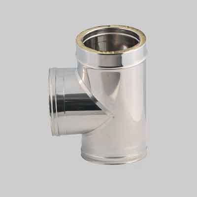 RACCORDO DOPPIA PARETE A T 90° Ø 180/230 mm. Prezzo per Pezzo.