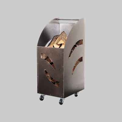 CARRELLO PORTALEGNA PER CAMINO cm 32x42x80h. Prezzo per Pezzo.