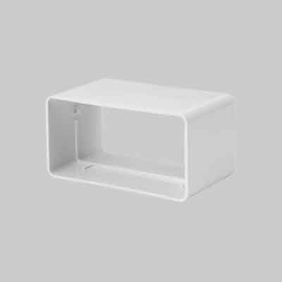 GIUNTO PER TUBO RETTANGOLARE mm 110x55. Prezzo per Pezzo.