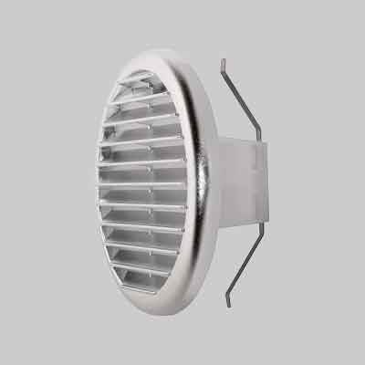 GRIGLIA DI AERAZIONE UNIVERSALE CROMO Ø 125>160 mm. Prezzo per Pezzo.