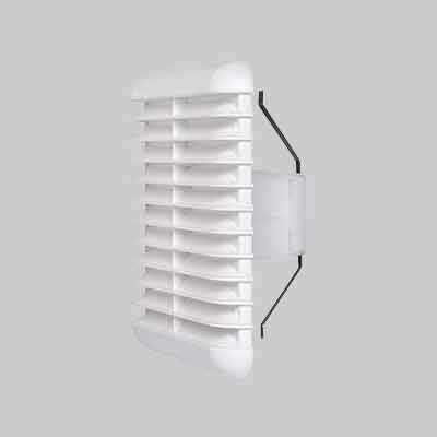 GRIGLIA DI AERAZIONE UNIVERSALE QUADRA Ø 125>160 mm - 190x190 mm. Prezzo per Pezzo.