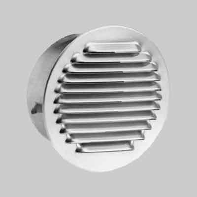 GRIGLIA DI AERAZIONE IN ALLUMINIO INCASSO Ø 140 mm. Prezzo per Pezzo.
