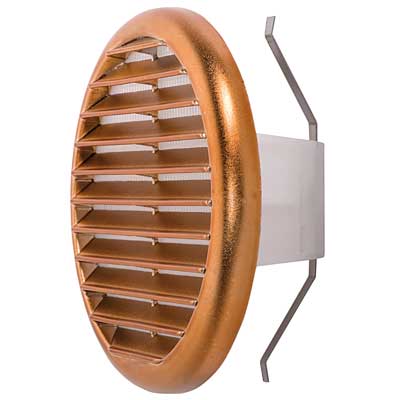 GRIGLIA DI AERAZIONE UNIVERSALE RAMATA Ø 125>160 mm pz. 1. Prezzo per Pezzo.